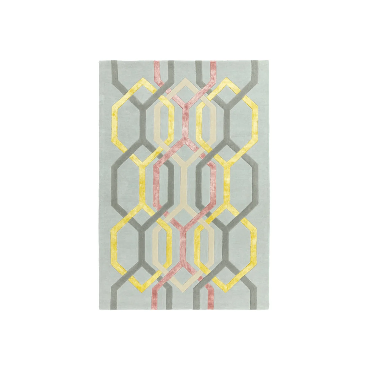 Asiatic Carpets Matrix Hand Tufted Rug Hexagon Silver - 160 x 230cm – image 1