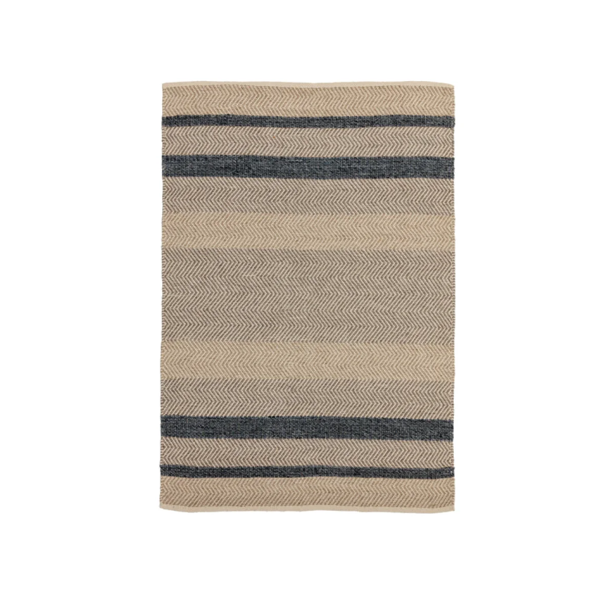 Asiatic Carpets Fields Hand Woven Rug Ebony - 160 x 230cm
