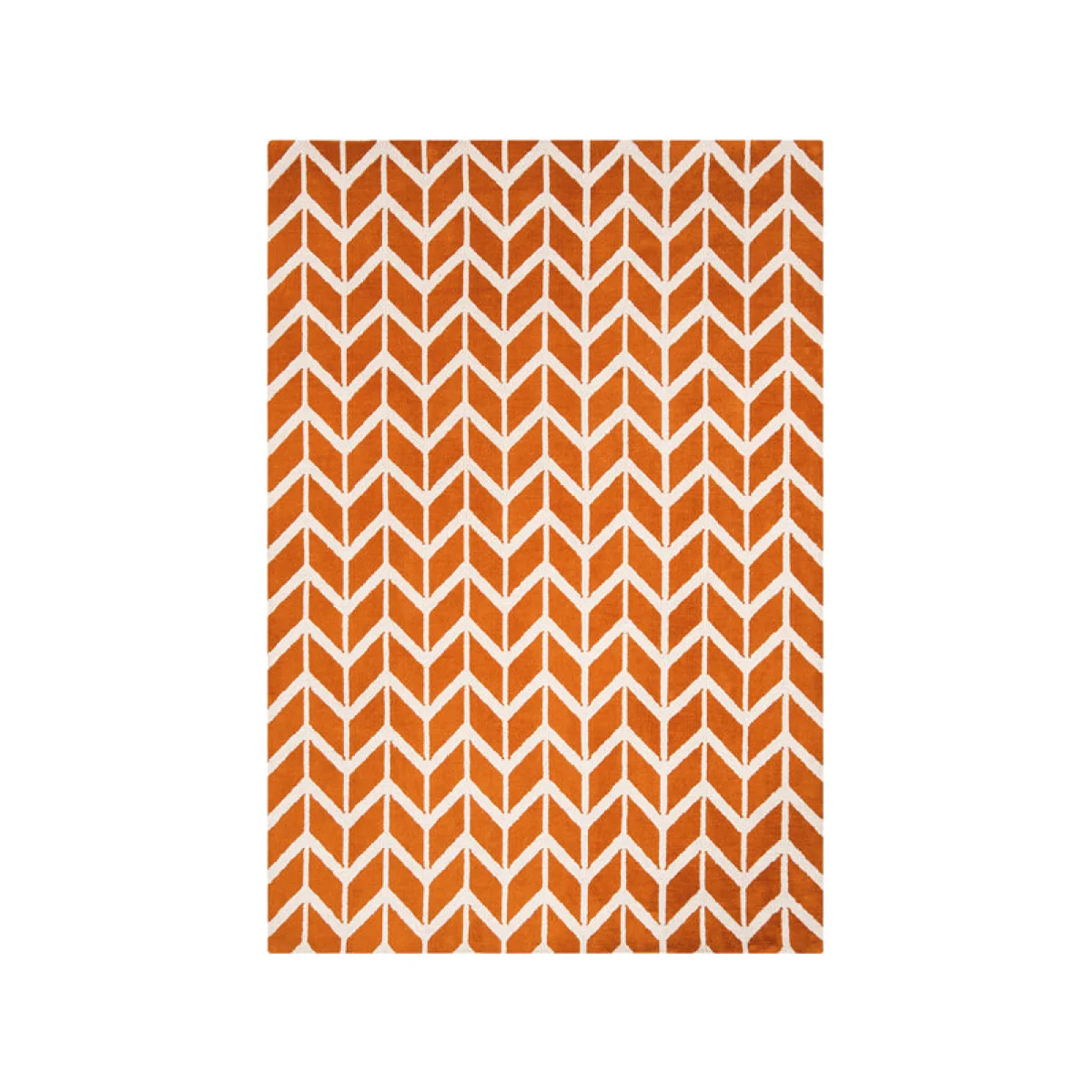 Asiatic Carpets Arlo Machine Knitted Rug Chevron Orange - 100 x 150cm