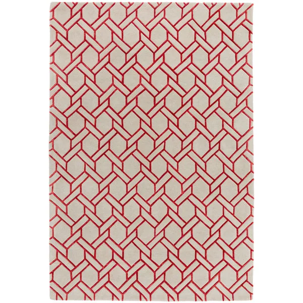 Asiatic Carpets Nexus Hand Tufted Rug Fine Lines Silver/Red - 120 x 170cm – image 5