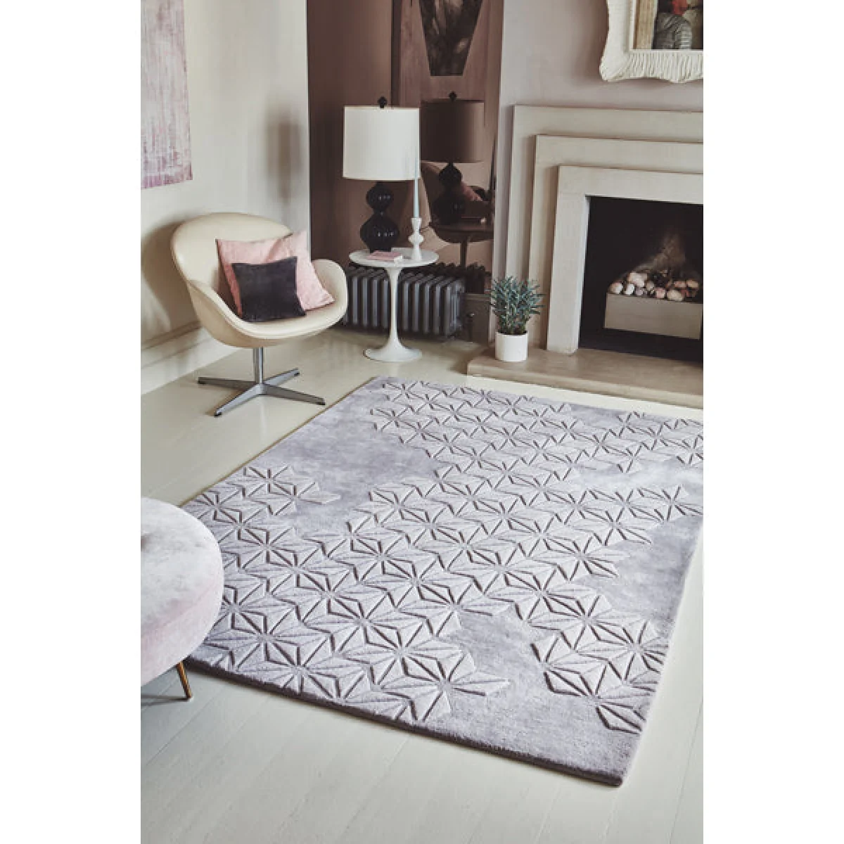 Asiatic Carpets Starburst Hand Tufted Rug Lilac - 120 x 170cm – image 2