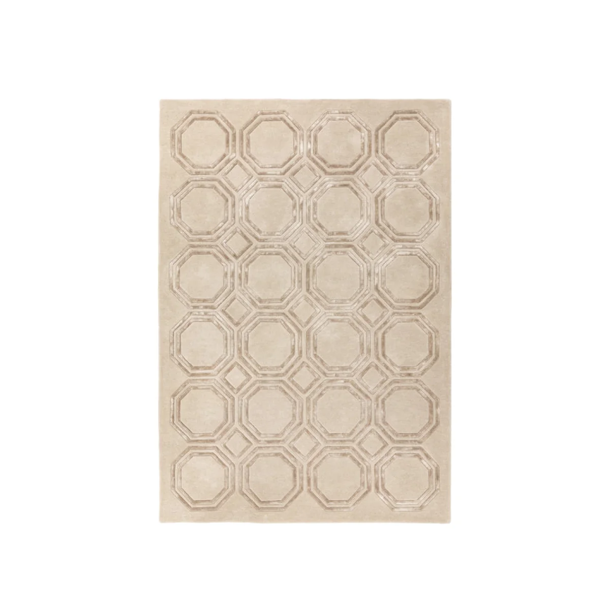 Asiatic Carpets Nexus Hand Tufted Rug Octagon Beige - 160 x 230cm – image 1