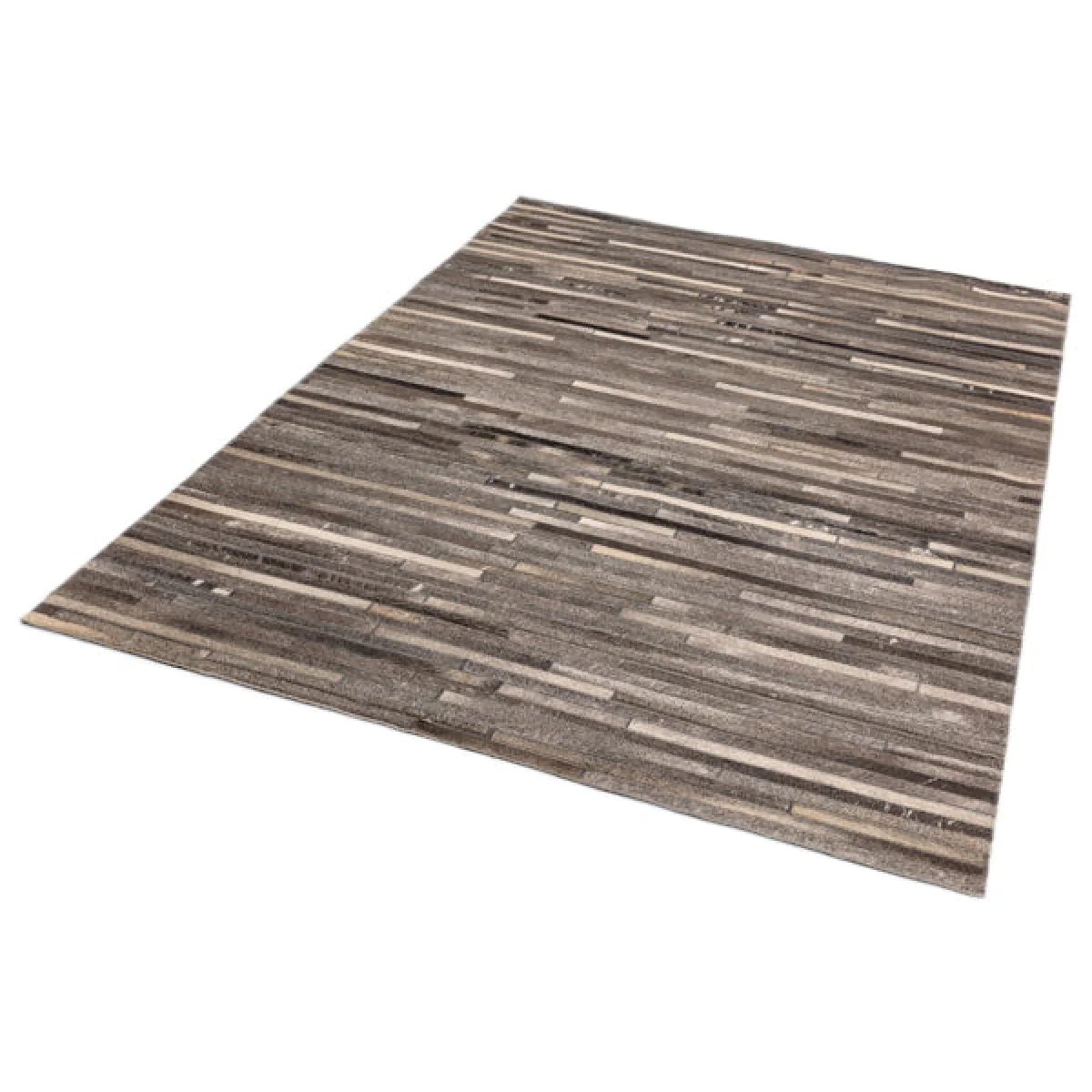 Asiatic Carpets Gaucho Hand Sewn Rug Dark Grey Stripe - 120 x 170cm – image 2