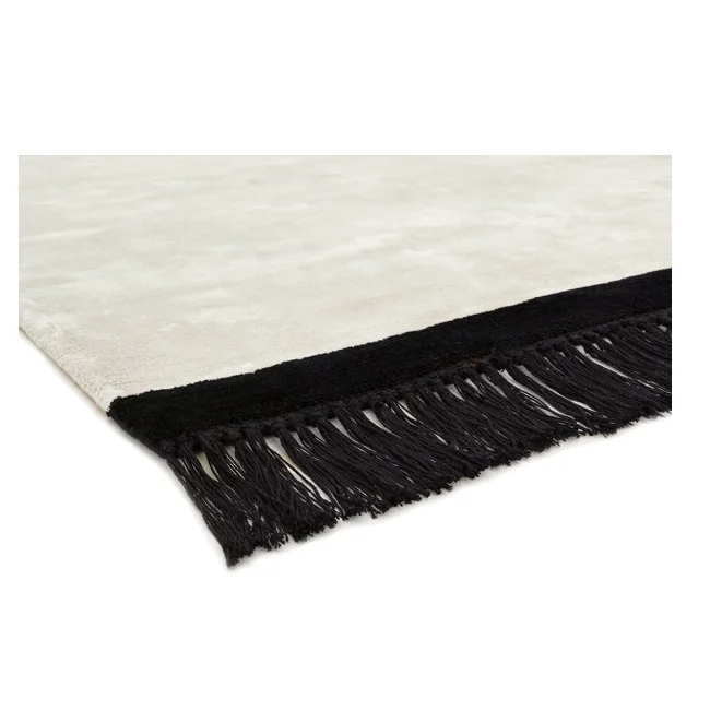 Asiatic Carpets Elgin Hand Woven Rug Cream/Black Border - 120 x 170cm