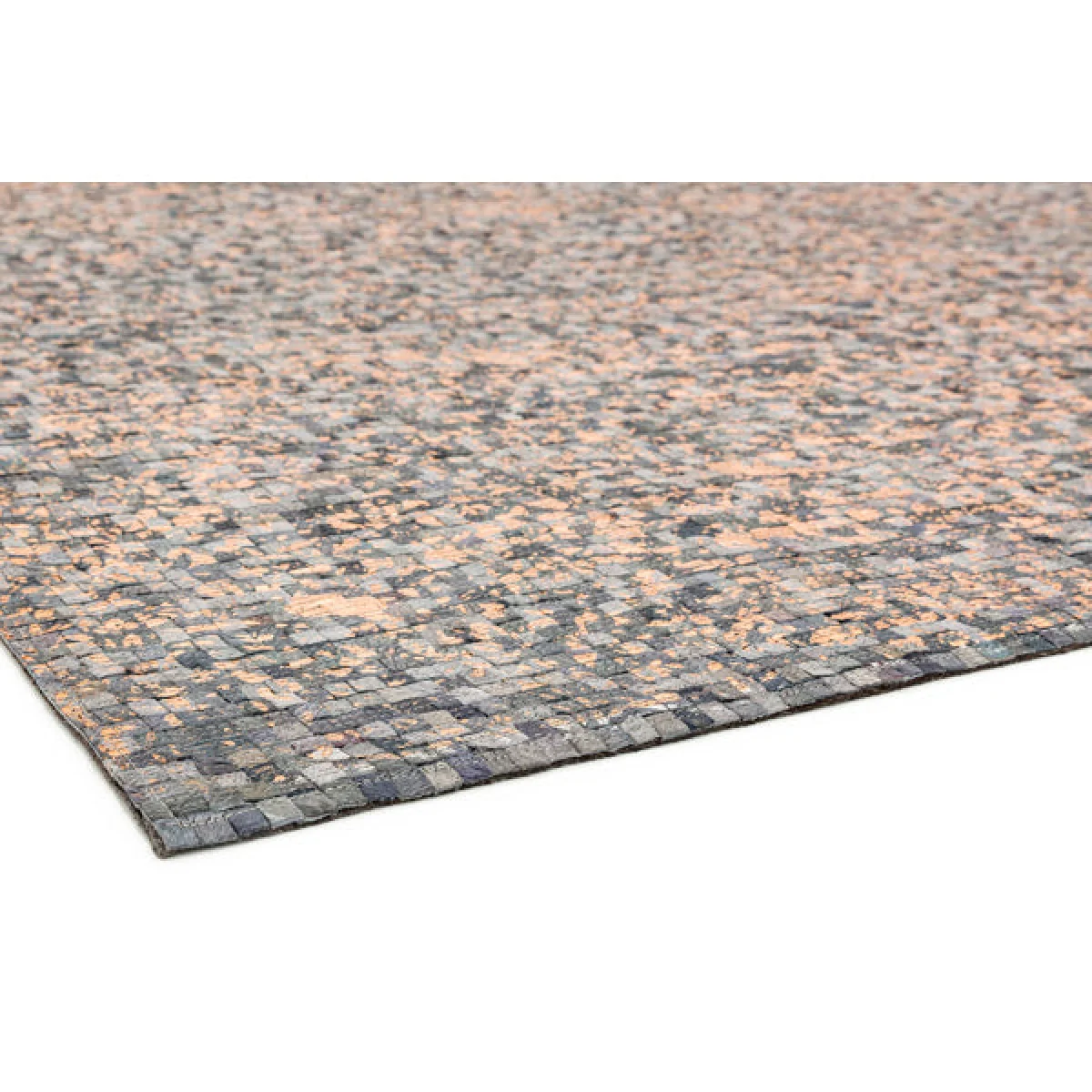Asiatic Carpets Elona Mosaic Cowhide Hand Sewn Rug Grey - 120 x 170cm – image 5