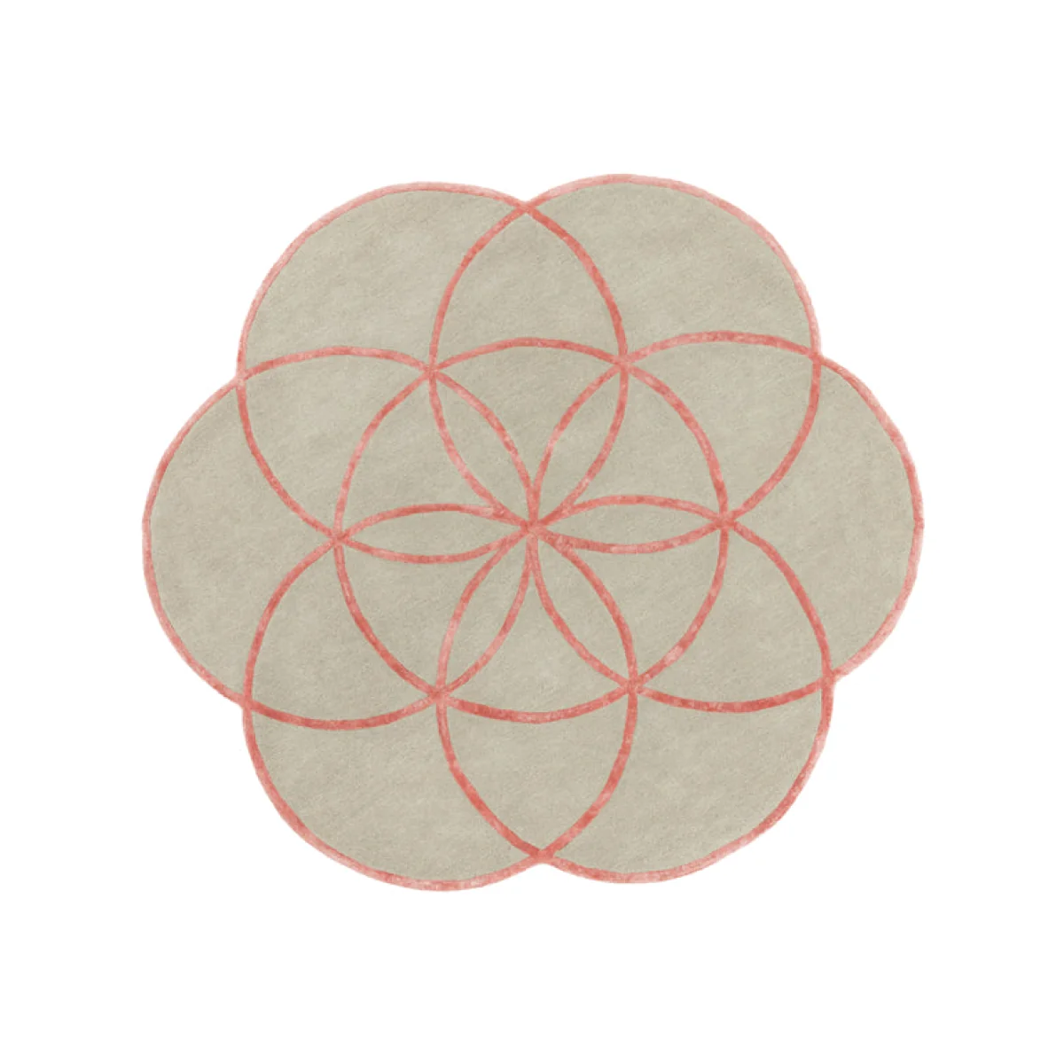 Asiatic Carpets Lotus Hand Tufted Rug Pink - 200 x 200cm