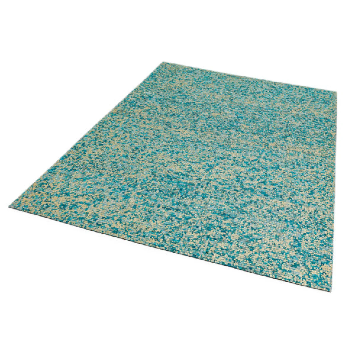 Asiatic Carpets Elona Mosaic Cowhide Hand Sewn Rug Aqua - 200 x 290cm – image 2
