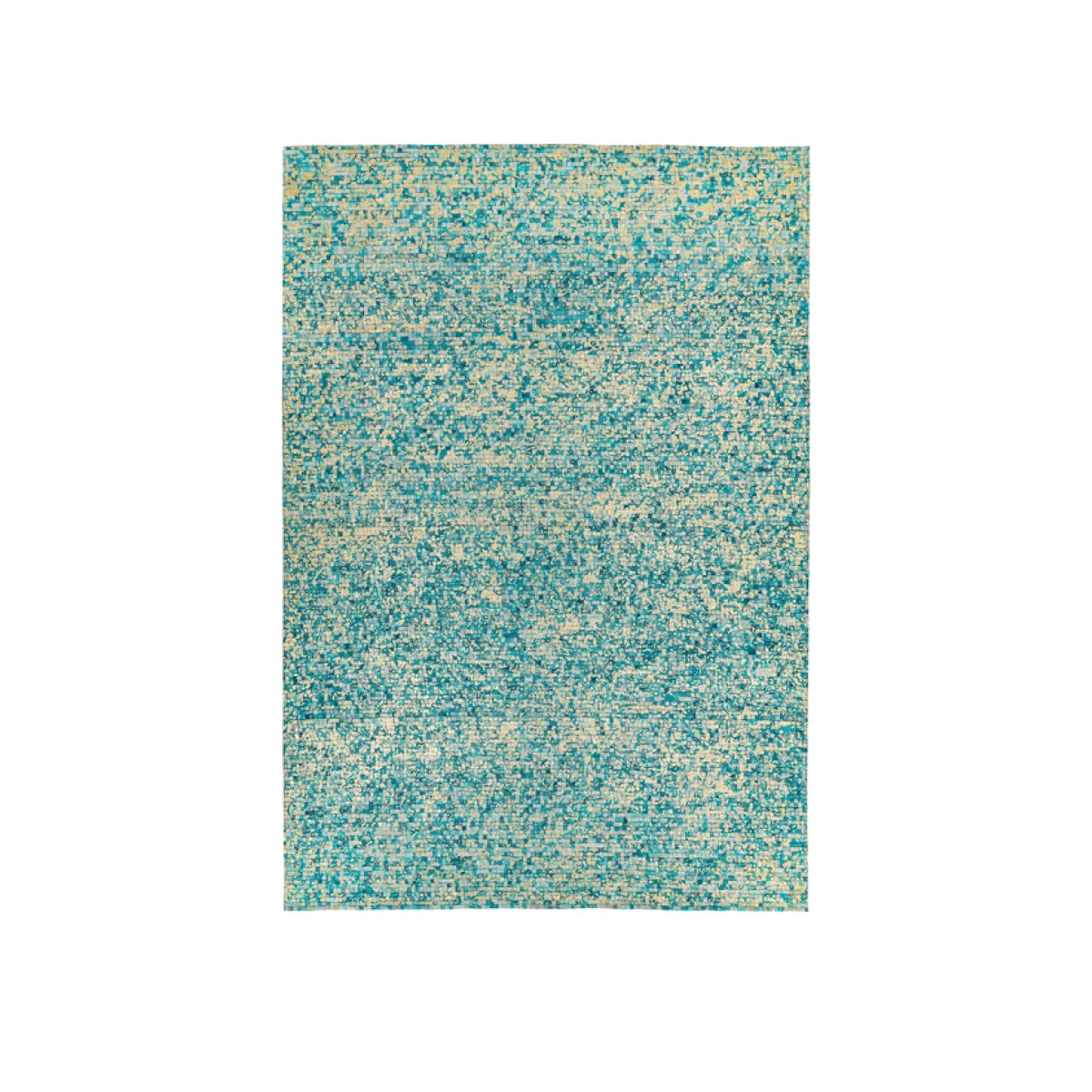 Asiatic Carpets Elona Mosaic Cowhide Hand Sewn Rug Aqua - 200 x 290cm – image 1