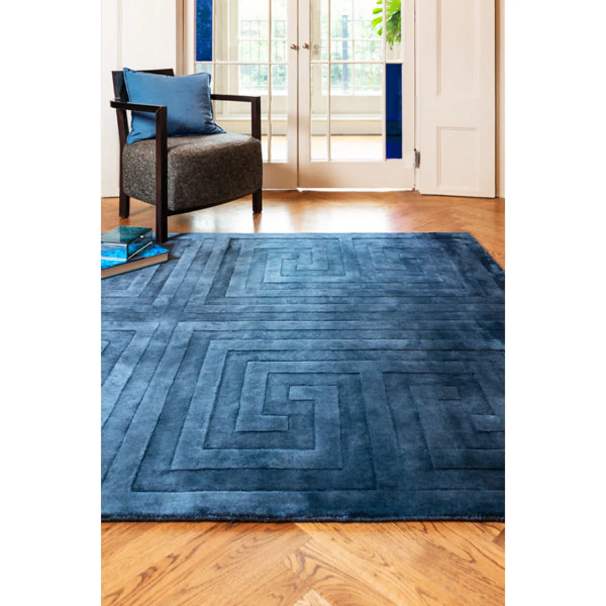 Asiatic Carpets Kingsley Hand Woven Rug Blue - 160 x 230cm – image 2