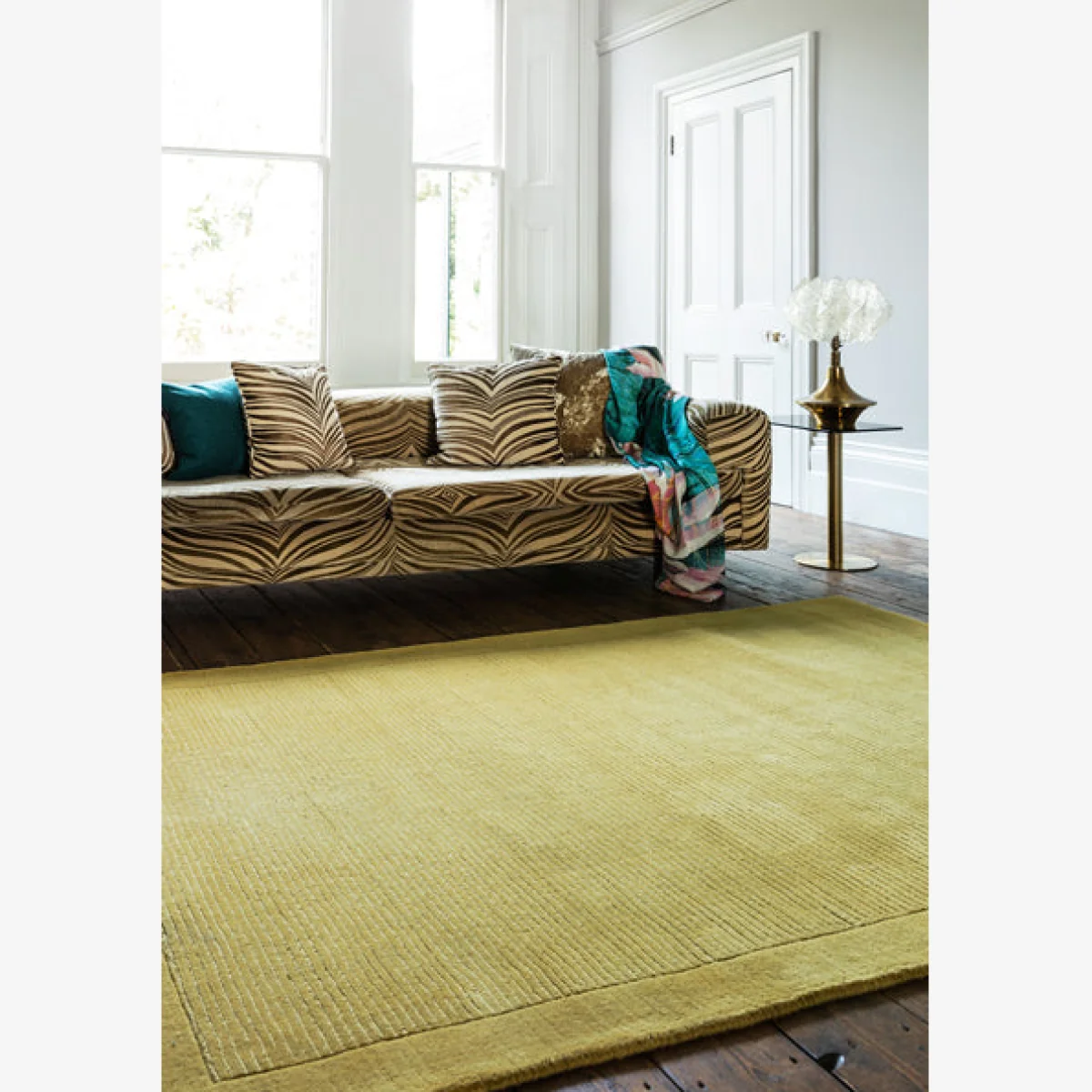 Asiatic Carpets York Hand Woven Rug Yellow - 120 x 170cm – image 1