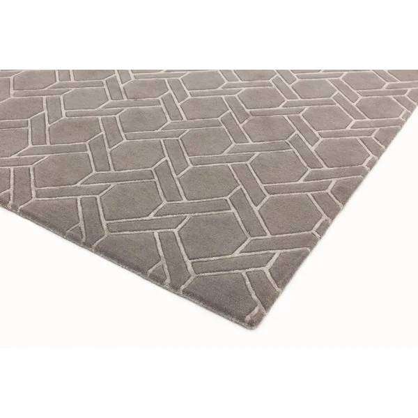 Asiatic Carpets Nexus Hand Tufted Rug Fine Lines Grey/Silver - 120 x 170cm – image 2