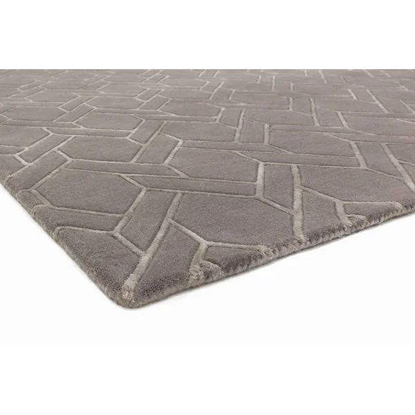Asiatic Carpets Nexus Hand Tufted Rug Fine Lines Grey/Silver - 120 x 170cm – image 3