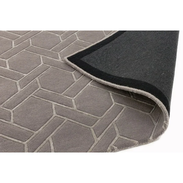 Asiatic Carpets Nexus Hand Tufted Rug Fine Lines Grey/Silver - 120 x 170cm – image 4