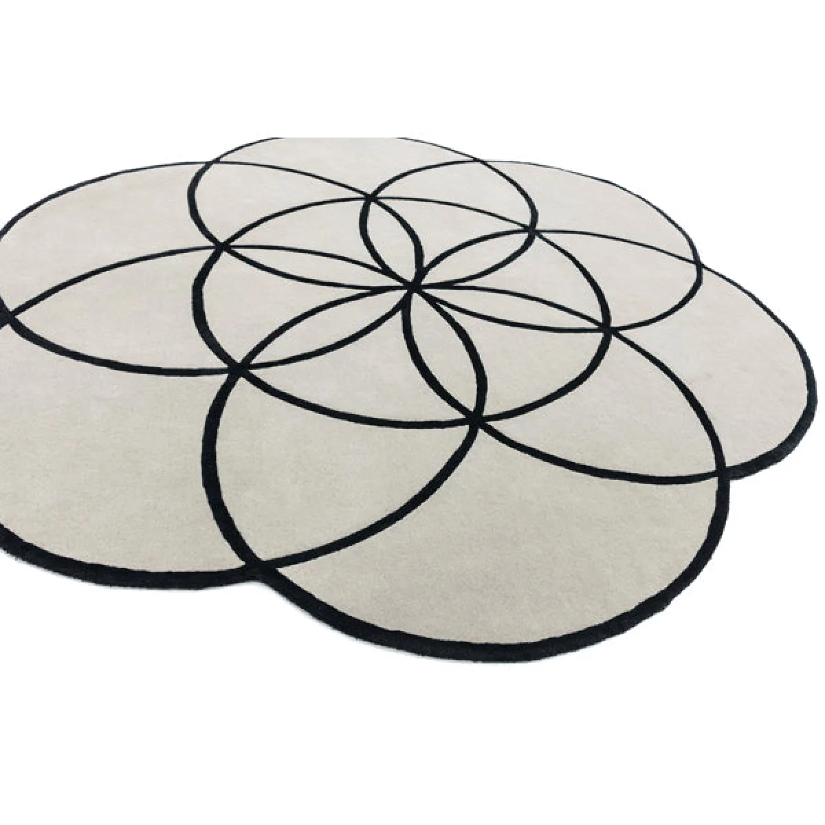 Asiatic Carpets Lotus Hand Tufted Rug Black - 200 x 200cm – image 2