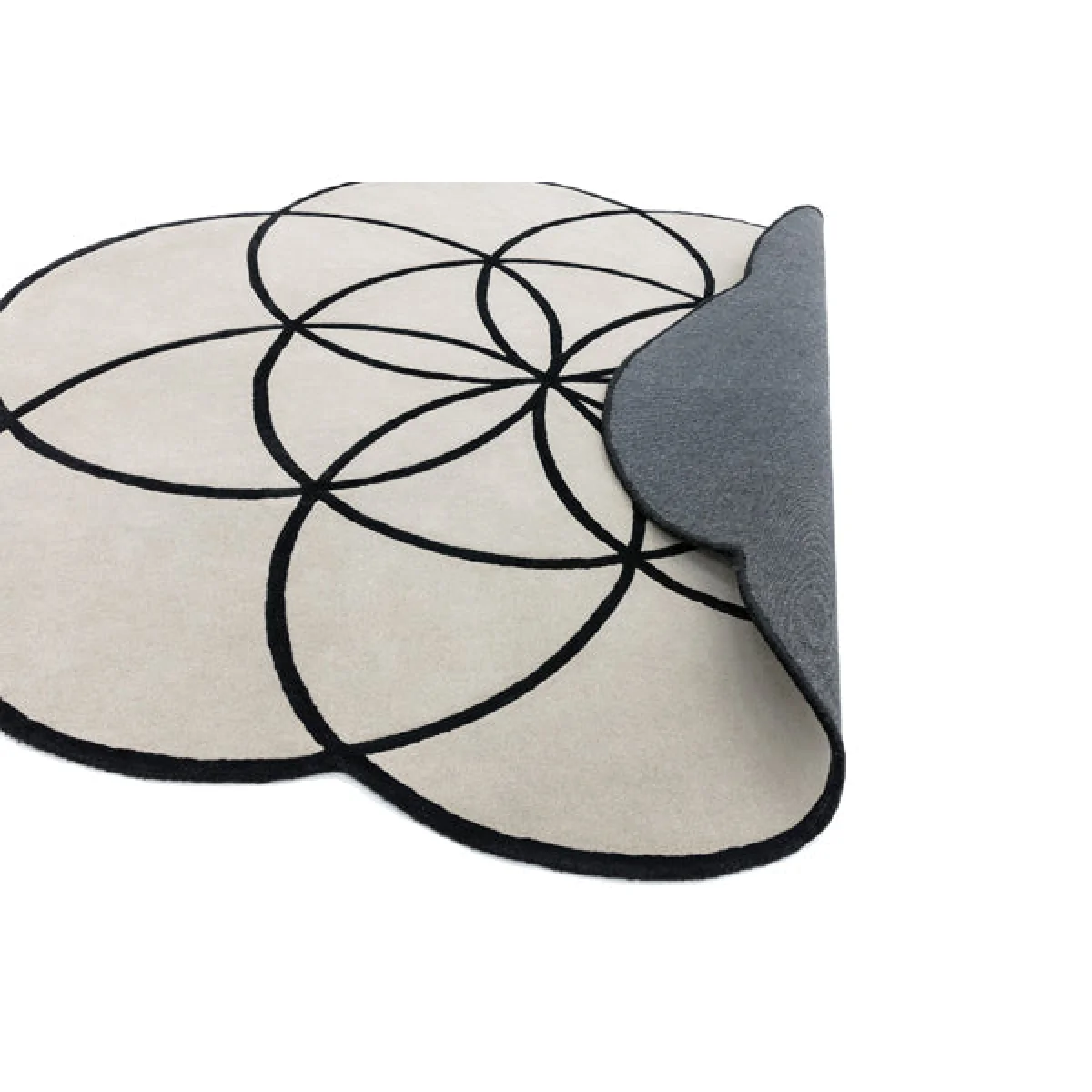 Asiatic Carpets Lotus Hand Tufted Rug Black - 200 x 200cm – image 3
