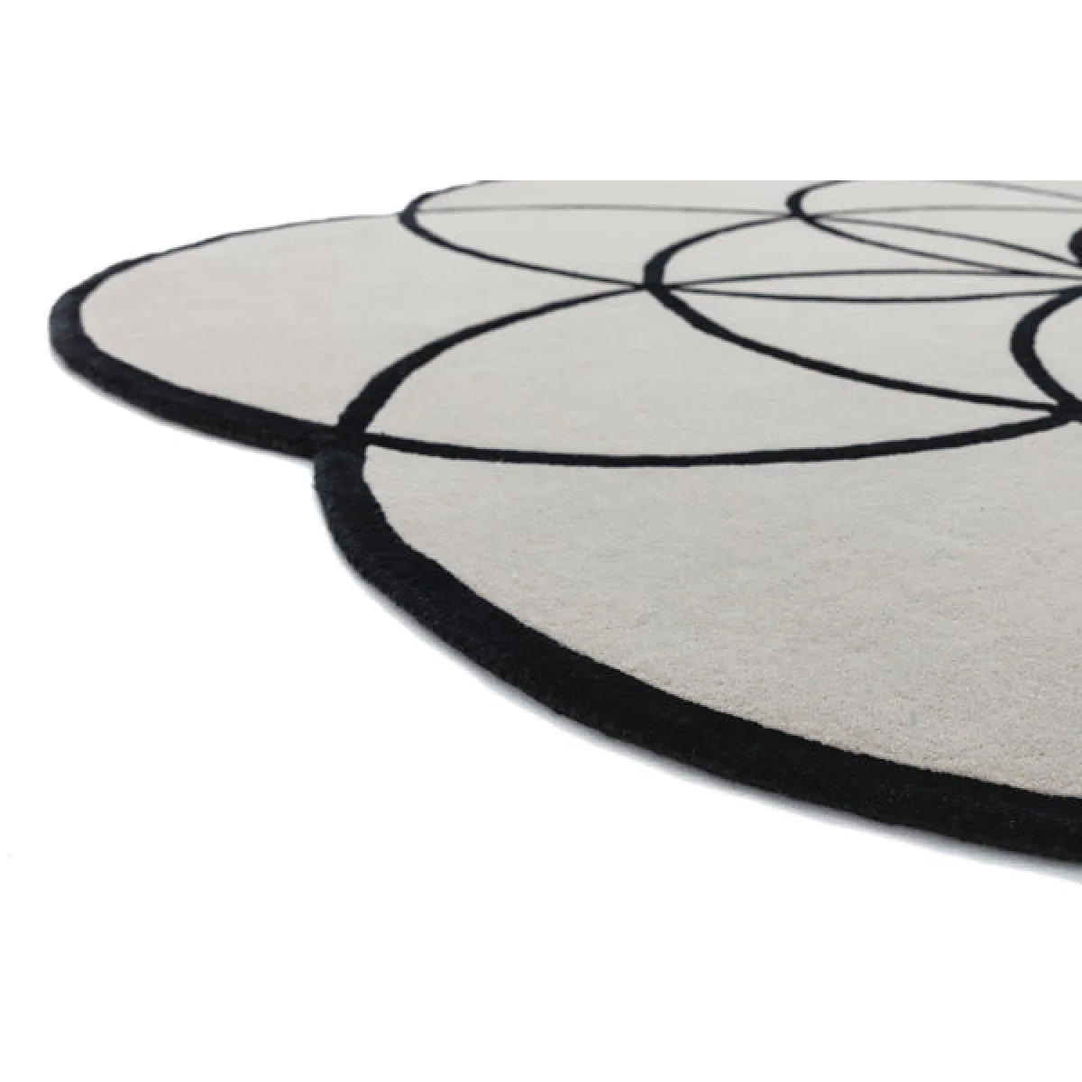 Asiatic Carpets Lotus Hand Tufted Rug Black - 200 x 200cm – image 4