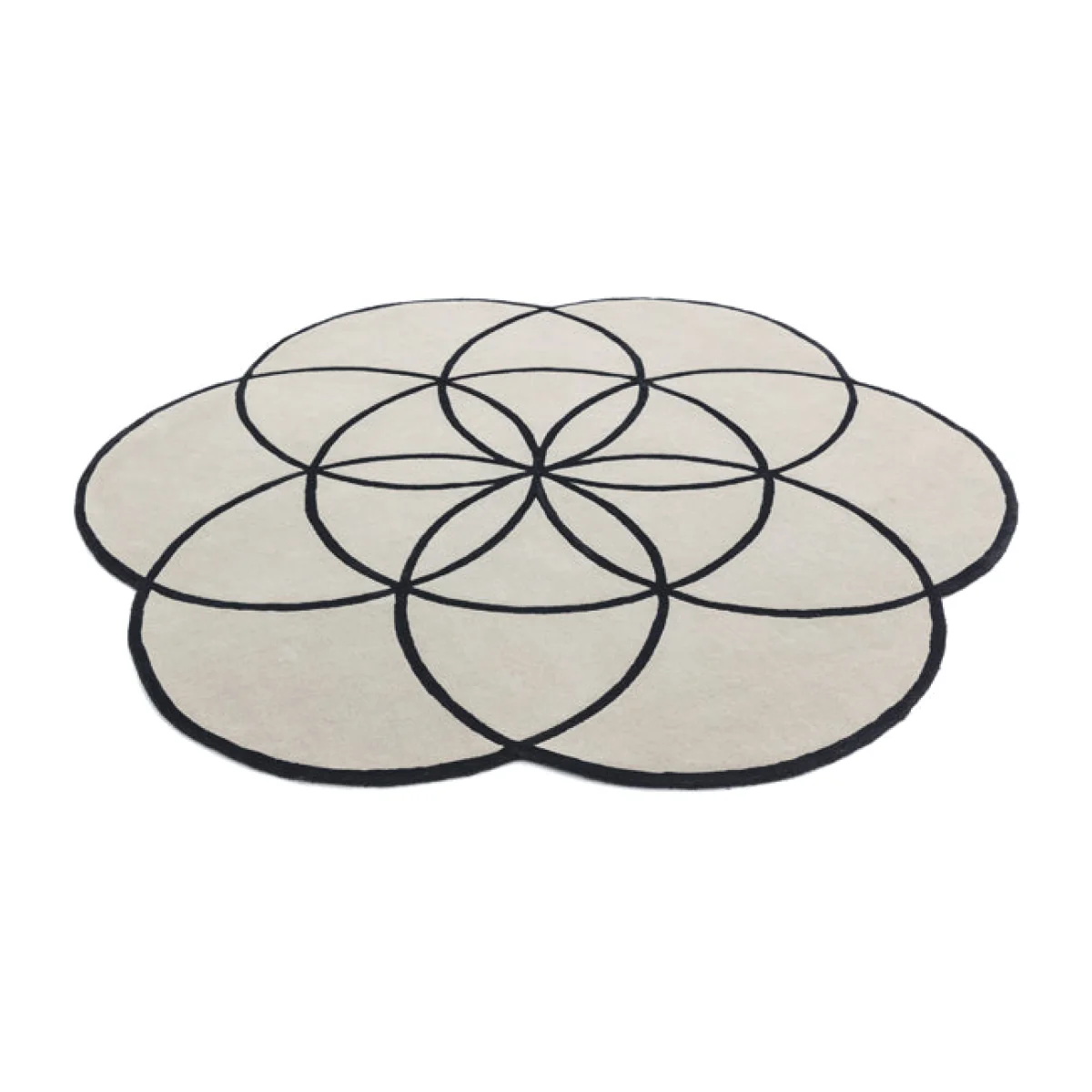 Asiatic Carpets Lotus Hand Tufted Rug Black - 200 x 200cm – image 1
