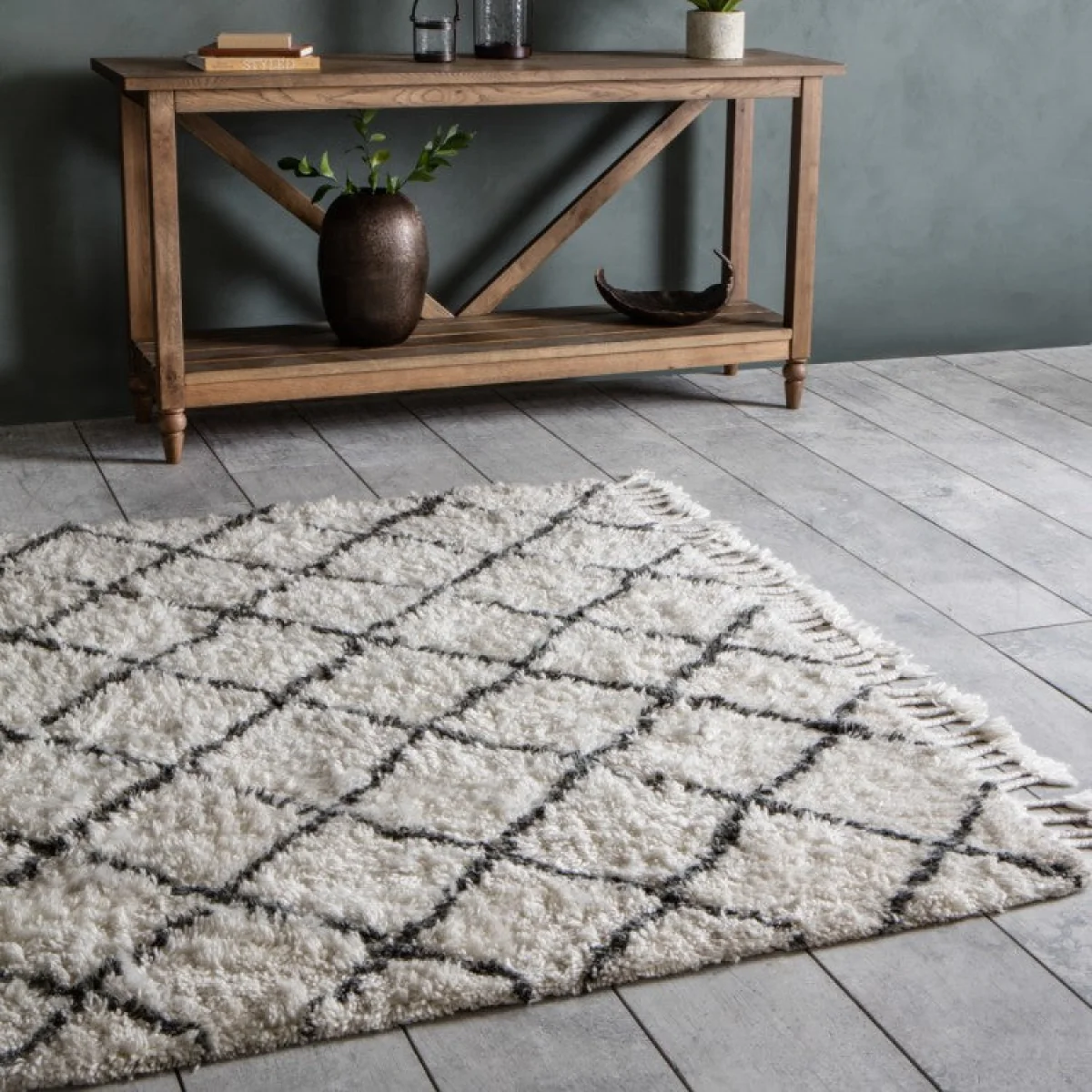 Gallery Direct Colorado Berber Diamond Rug in Cream – image 2