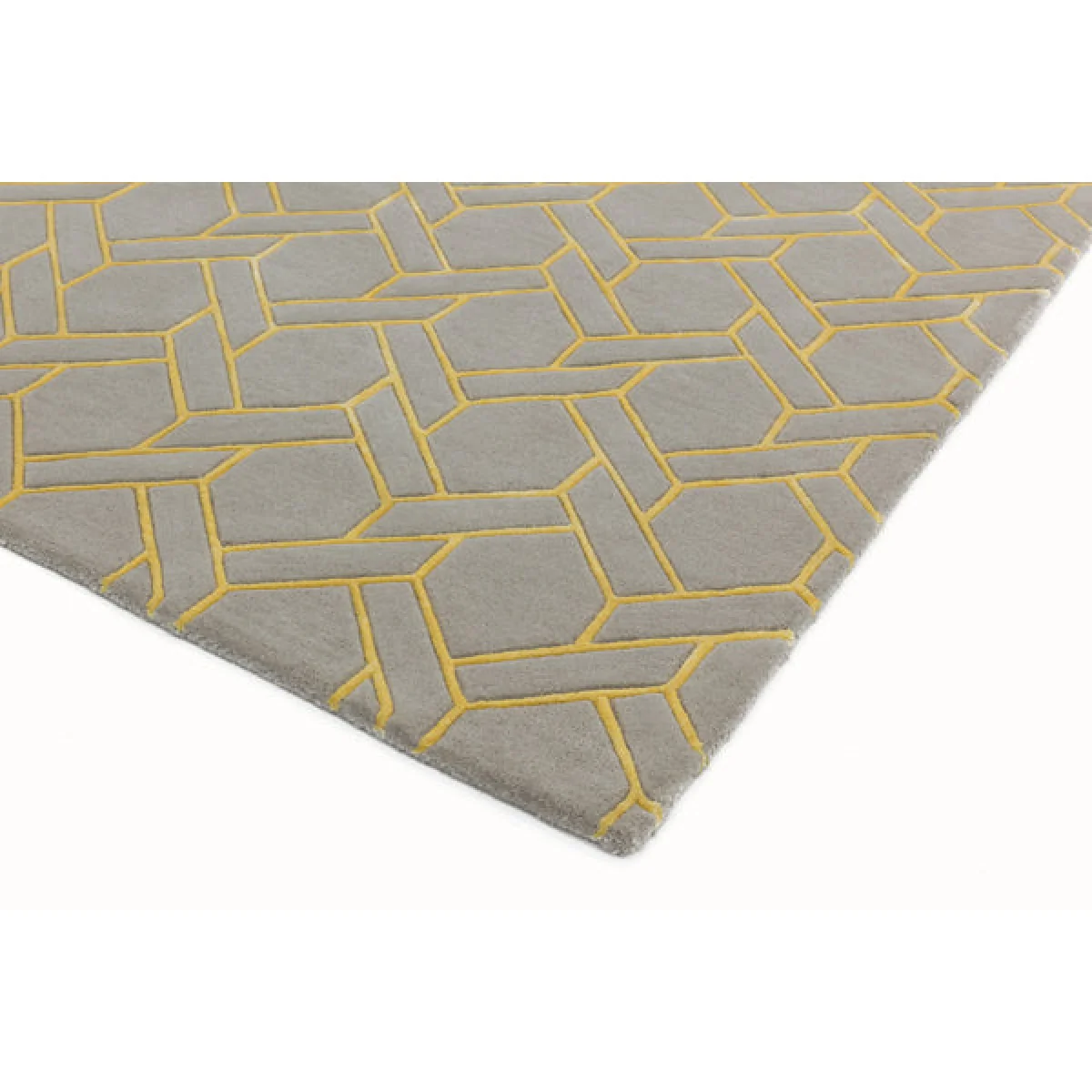 Asiatic Carpets Nexus Hand Tufted Rug Fine Lines Silver/Yellow - 200 x 290cm – image 6
