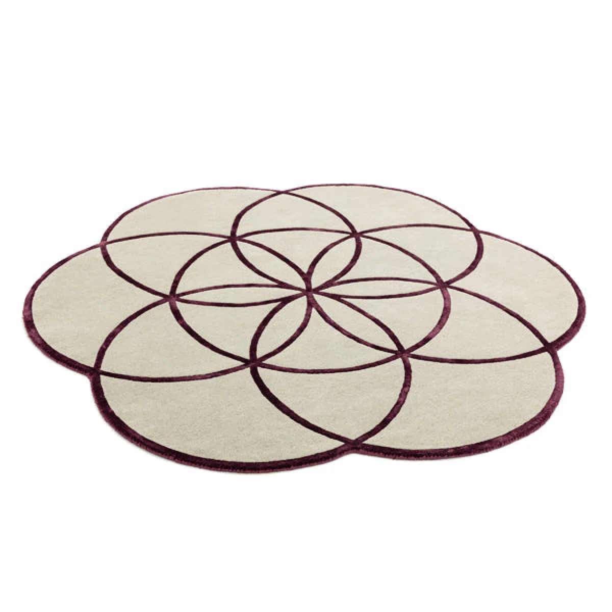 Asiatic Carpets Lotus Hand Tufted Rug Purple - 200 x 200cm – image 3