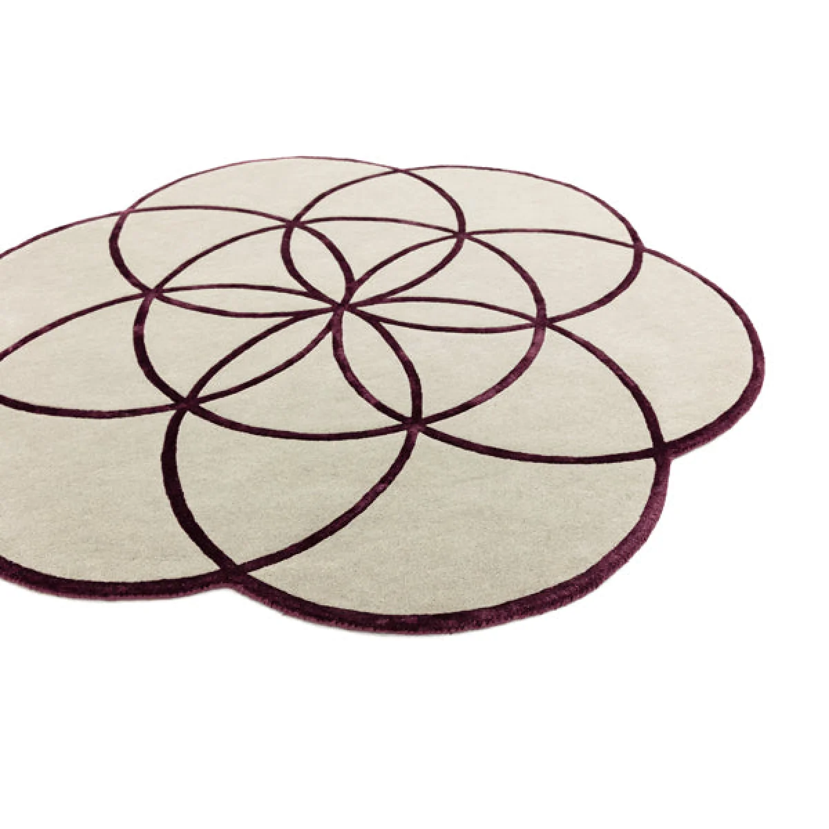 Asiatic Carpets Lotus Hand Tufted Rug Purple - 200 x 200cm – image 4