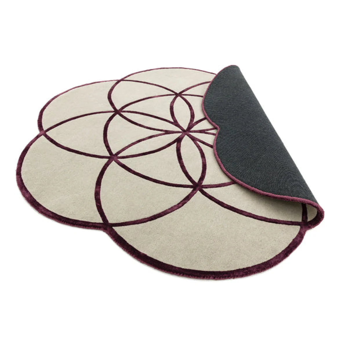 Asiatic Carpets Lotus Hand Tufted Rug Purple - 200 x 200cm – image 5