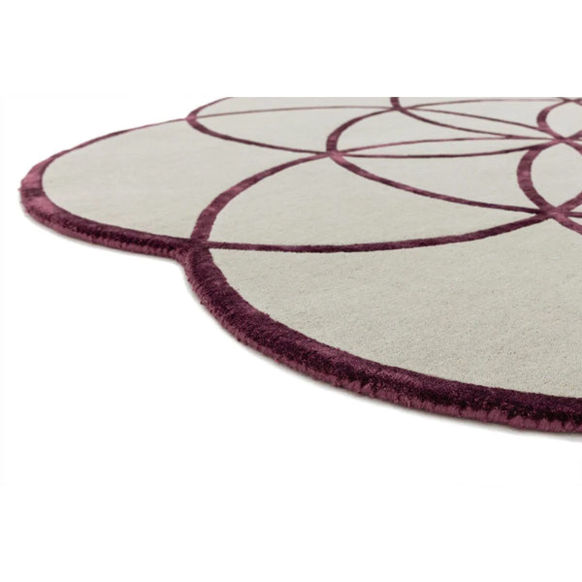 Asiatic Carpets Lotus Hand Tufted Rug Purple - 200 x 200cm – image 6