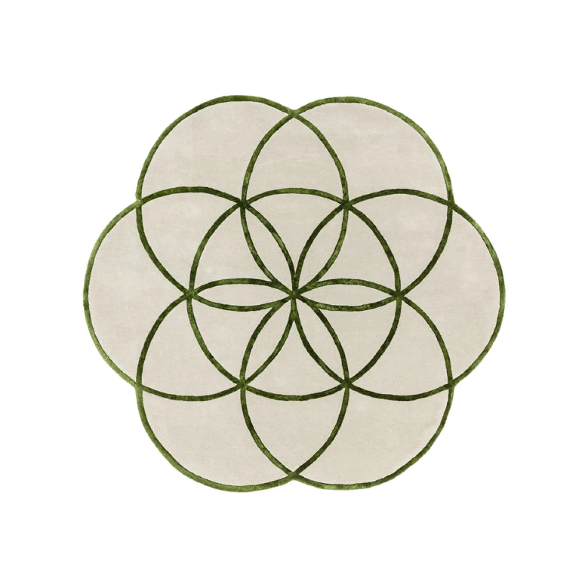 Asiatic Carpets Lotus Hand Tufted Rug Green - 200 x 200cm