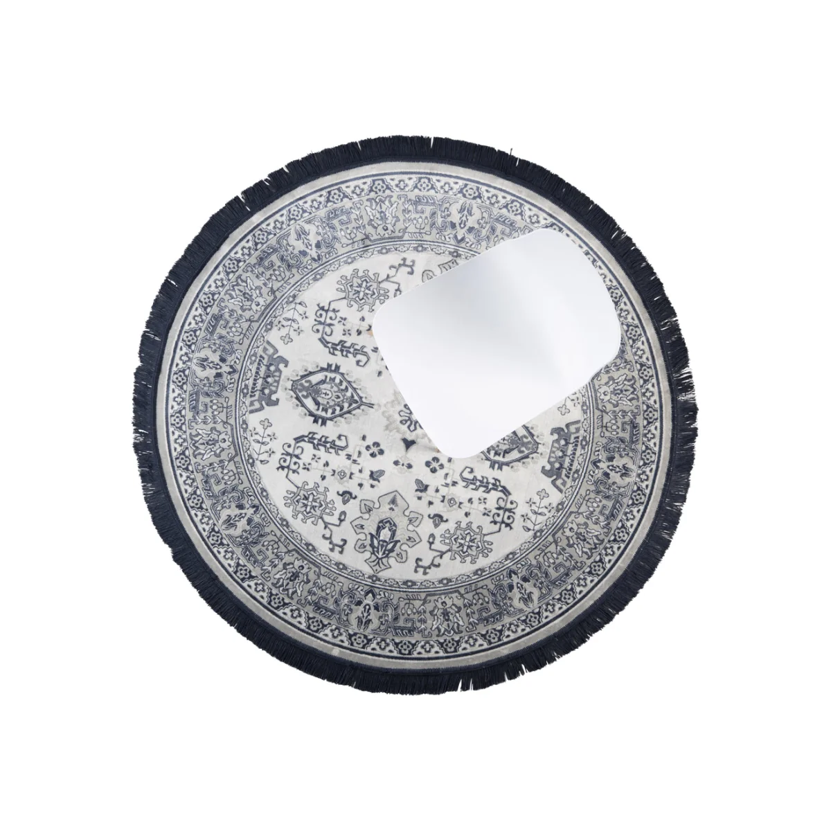Olivia's Nordic Living Collection - Ringar Rug in Grey & Blue
