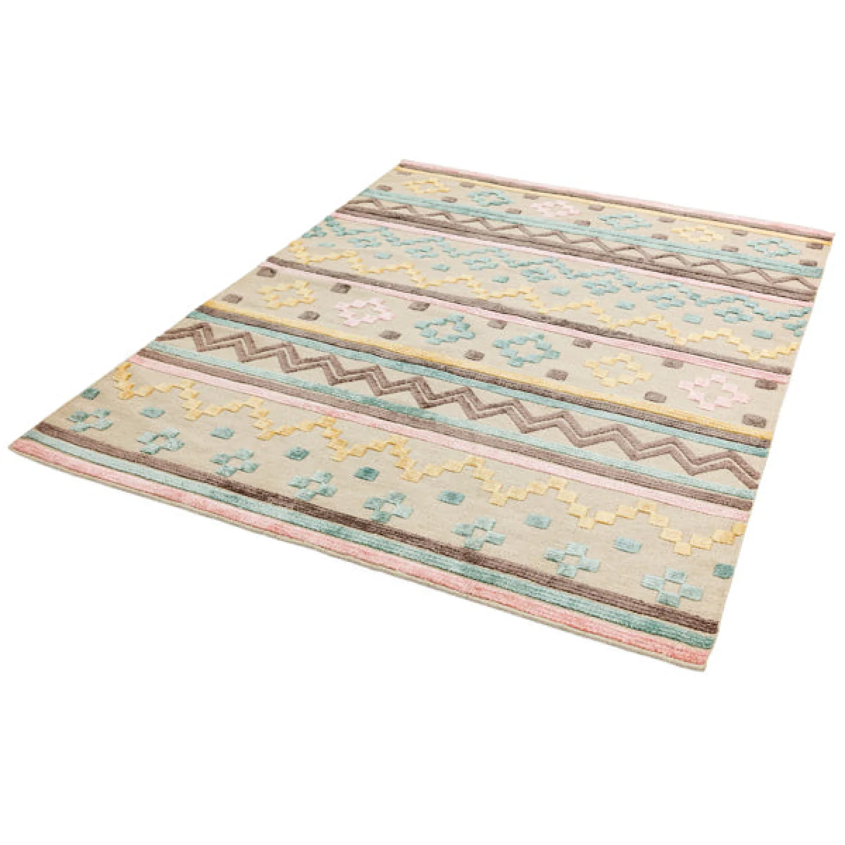 Asiatic Carpets Theo Hand Woven Rug Soft Tone Geo - 160 x 230cm – image 2
