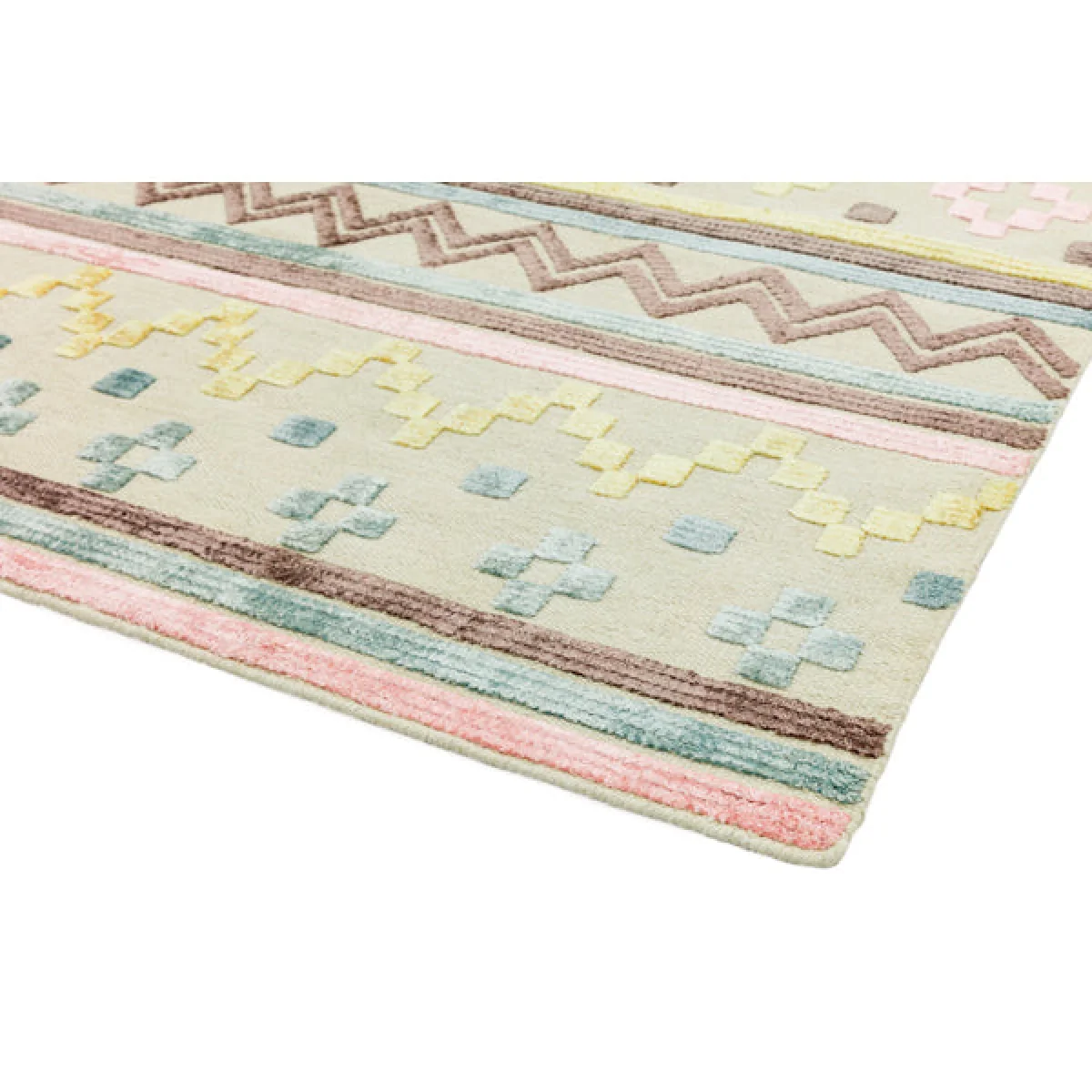 Asiatic Carpets Theo Hand Woven Rug Soft Tone Geo - 160 x 230cm – image 3