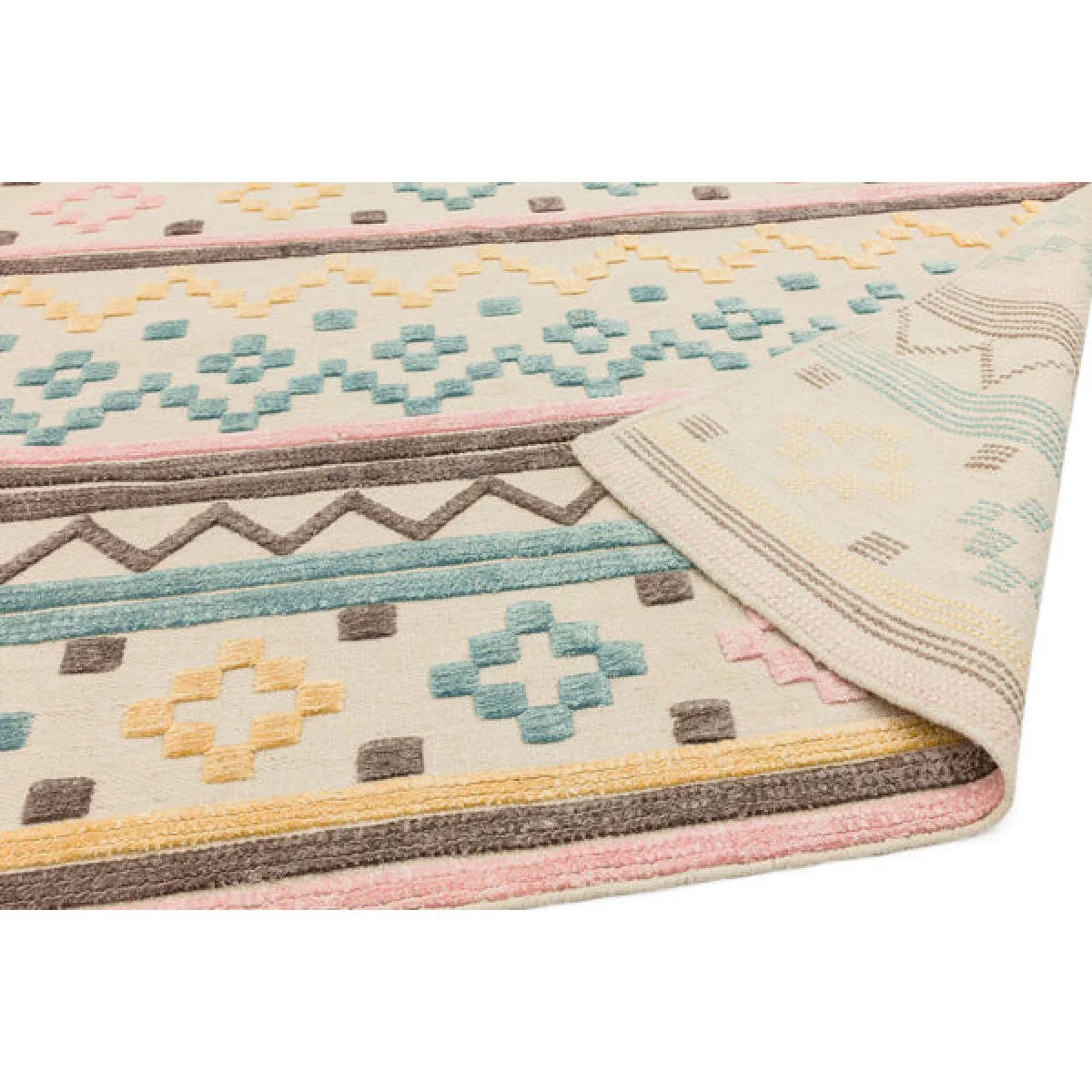 Asiatic Carpets Theo Hand Woven Rug Soft Tone Geo - 160 x 230cm – image 4