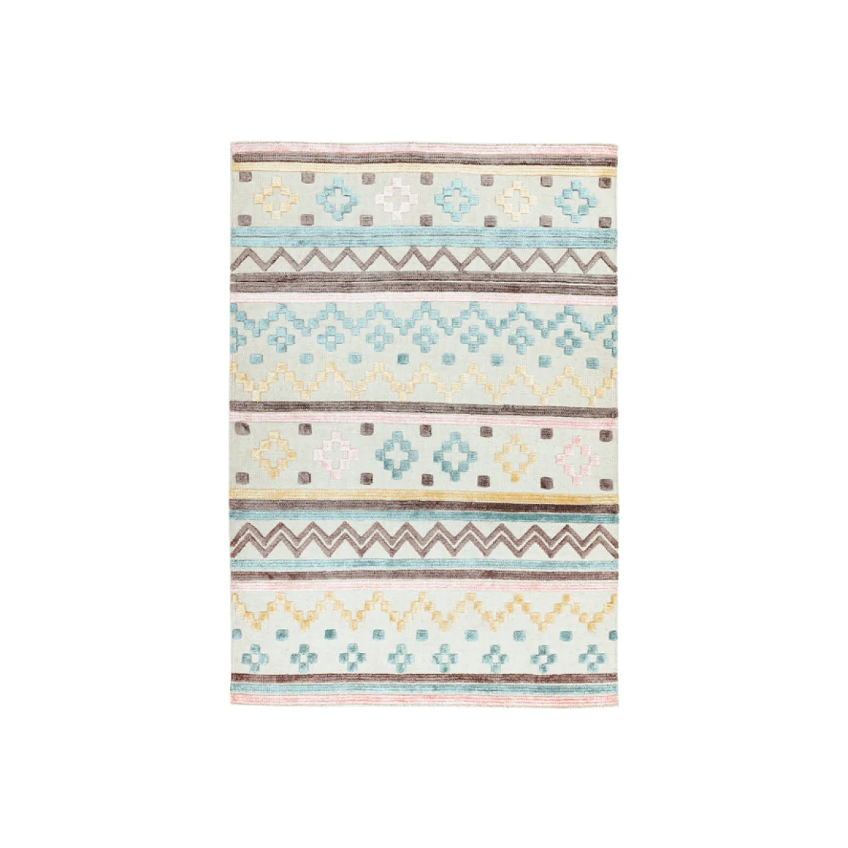 Asiatic Carpets Theo Hand Woven Rug Soft Tone Geo - 160 x 230cm – image 1
