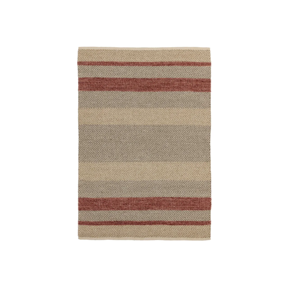 Asiatic Carpets Fields Hand Woven Rug Red - 160 x 230cm