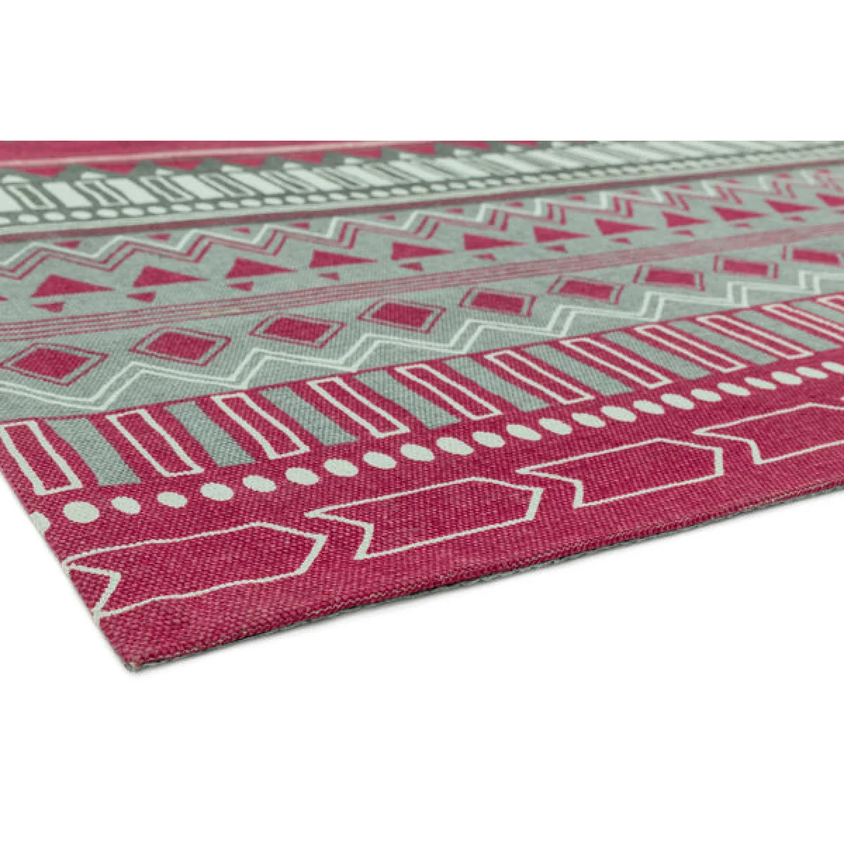 Asiatic Carpets Onix Hand Woven and Printed Rug Tribal Mix Berry - 120 x 170cm – image 5
