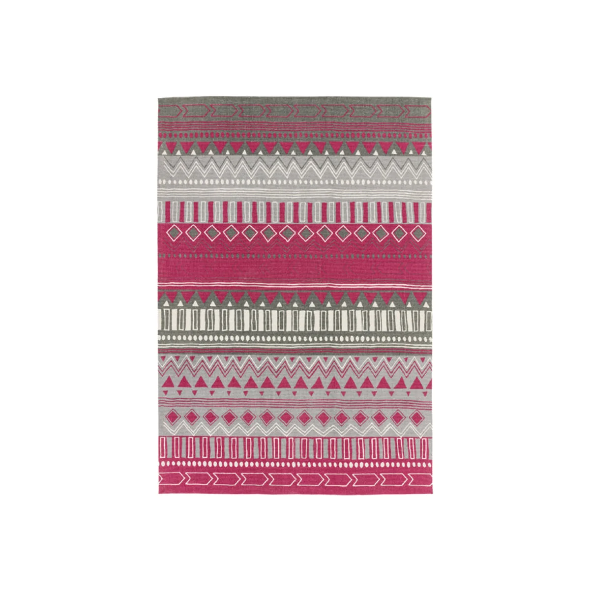 Asiatic Carpets Onix Hand Woven and Printed Rug Tribal Mix Berry - 120 x 170cm – image 1