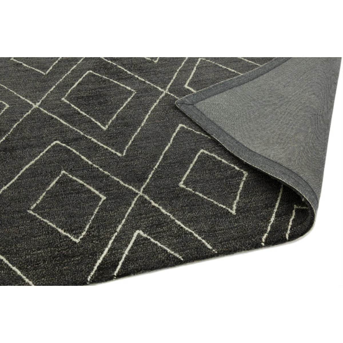 Asiatic Carpets Nomad Table Tufted Rug Dark Grey - 120 x 170cm – image 5