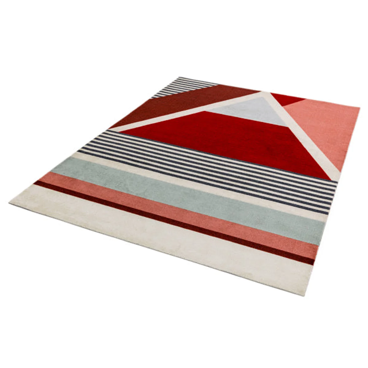Asiatic Carpets Riley Tufted and printed Rug Red - 160 x 240cm – image 2