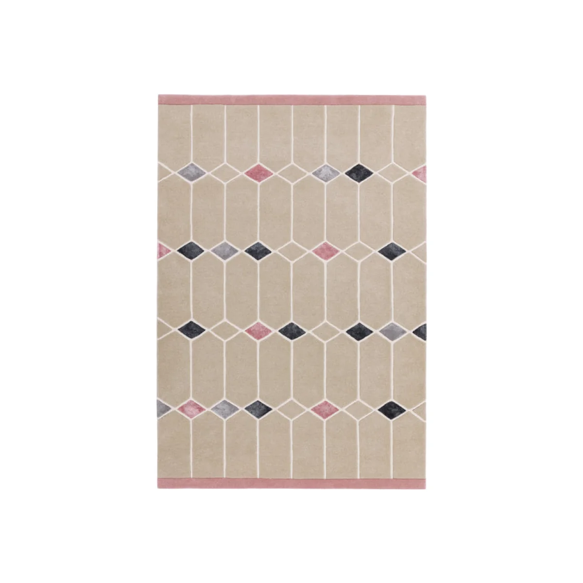 Asiatic Carpets Matrix Hand Tufted Rug Jewel Pink - 200 x 300cm
