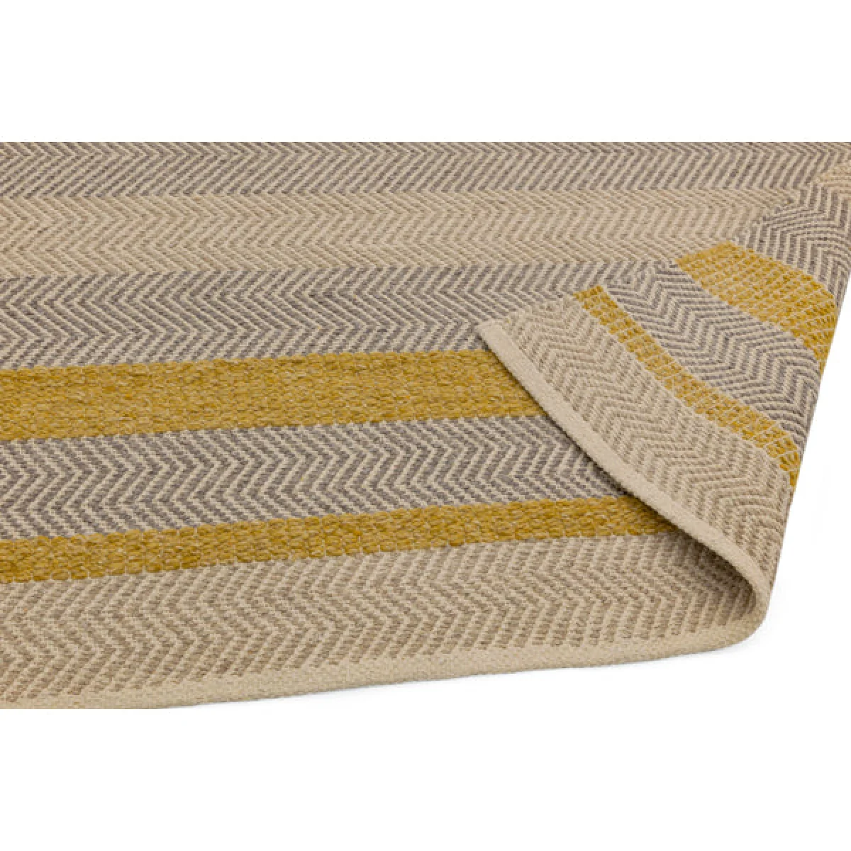 Asiatic Carpets Fields Hand Woven Rug Mustard - 120 x 170cm – image 5