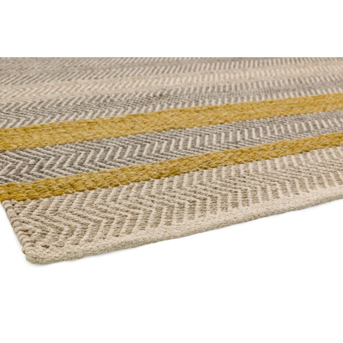 Asiatic Carpets Fields Hand Woven Rug Mustard - 120 x 170cm – image 6