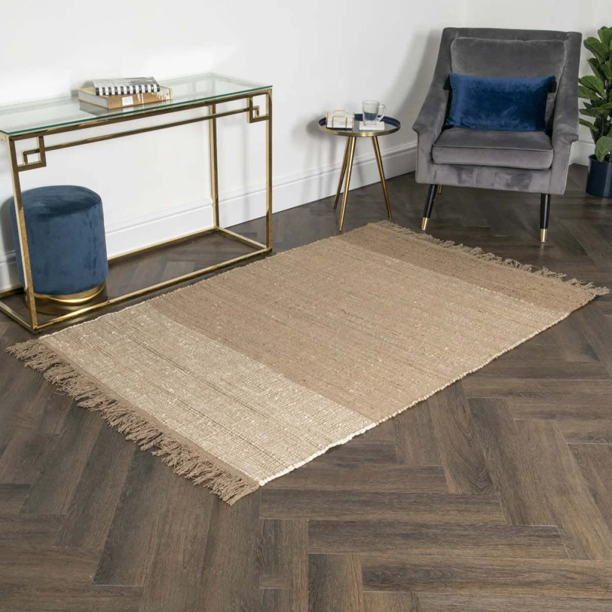 Native Home Natural Tones Jute & Cotton Rug 200 x 300