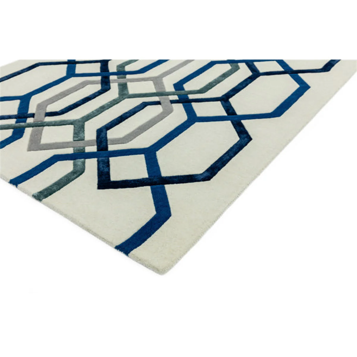 Asiatic Carpets Matrix Hand Tufted Rug Hexagon White - 120 x 170cm – image 3