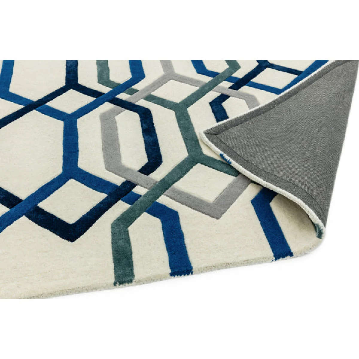 Asiatic Carpets Matrix Hand Tufted Rug Hexagon White - 120 x 170cm – image 4