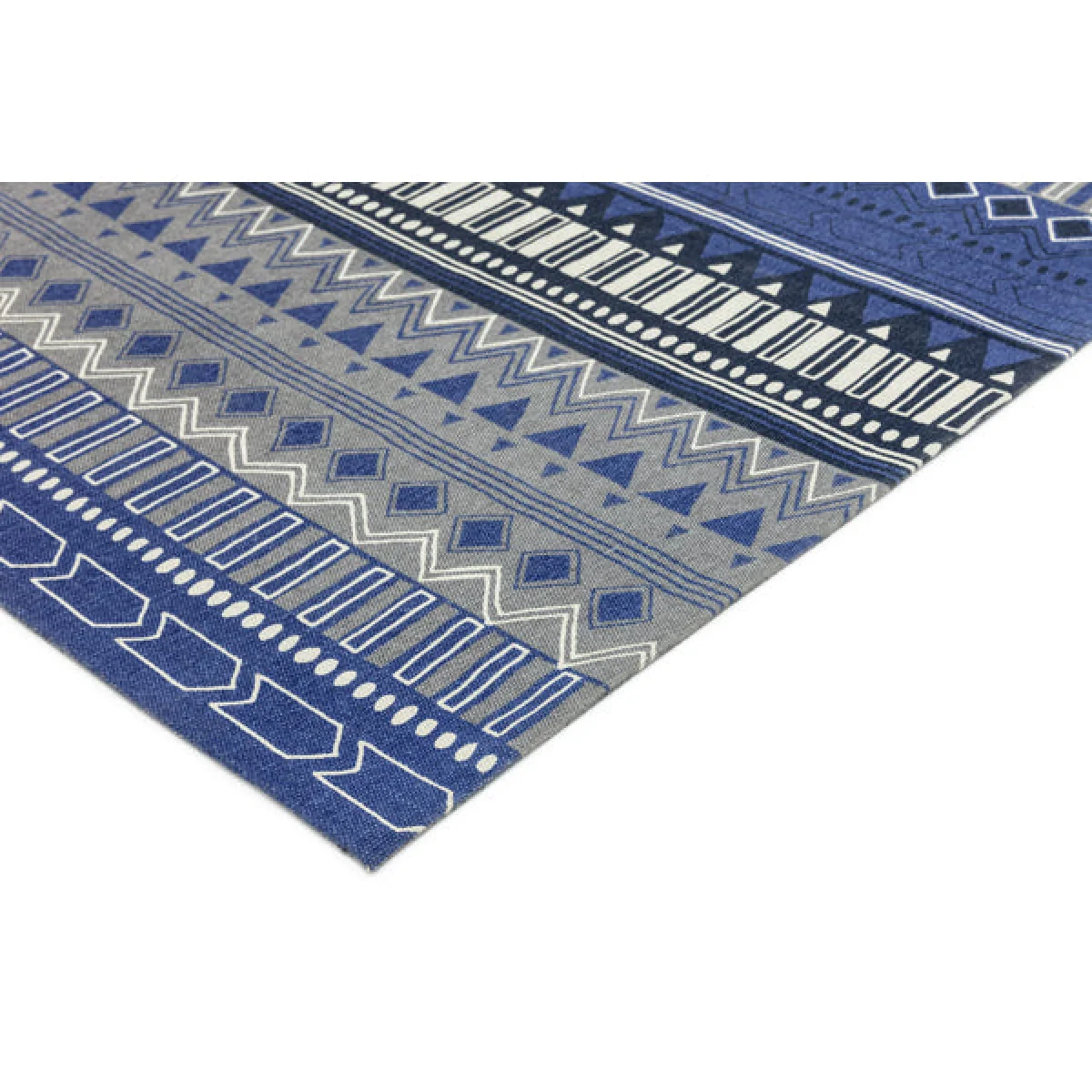 Asiatic Carpets Onix Hand Woven and Printed Rug Tribal Mix Blue - 120 x 170cm – image 3