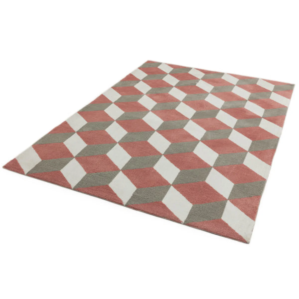 Asiatic Carpets Arlo Machine Knitted Rug Pink Block - 160 x 230cm – image 2