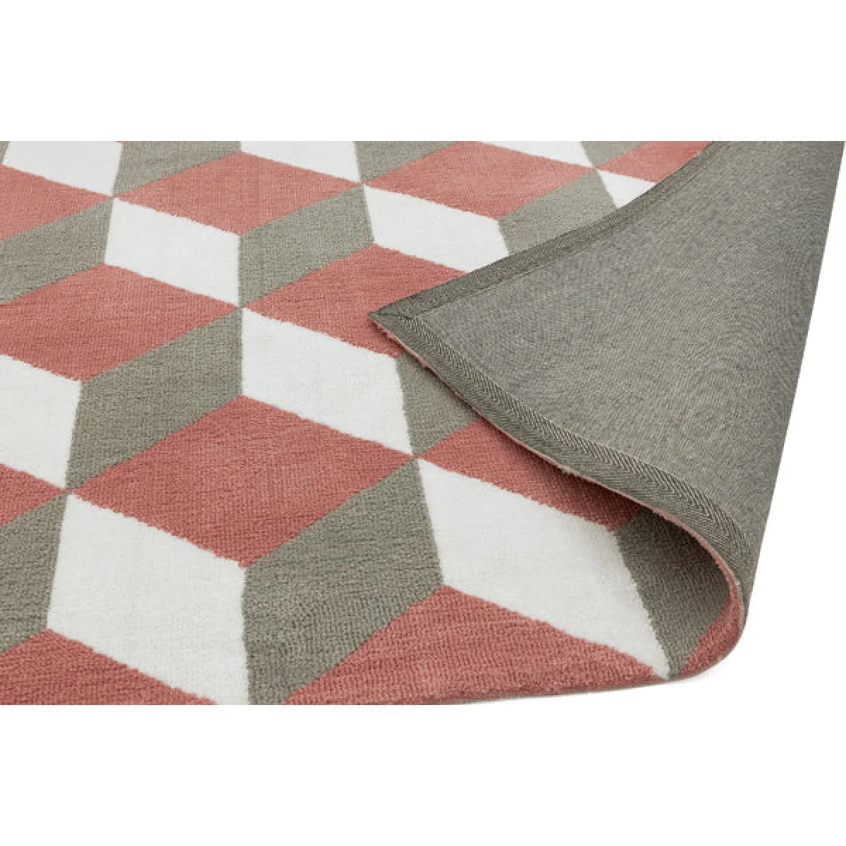 Asiatic Carpets Arlo Machine Knitted Rug Pink Block - 160 x 230cm – image 4