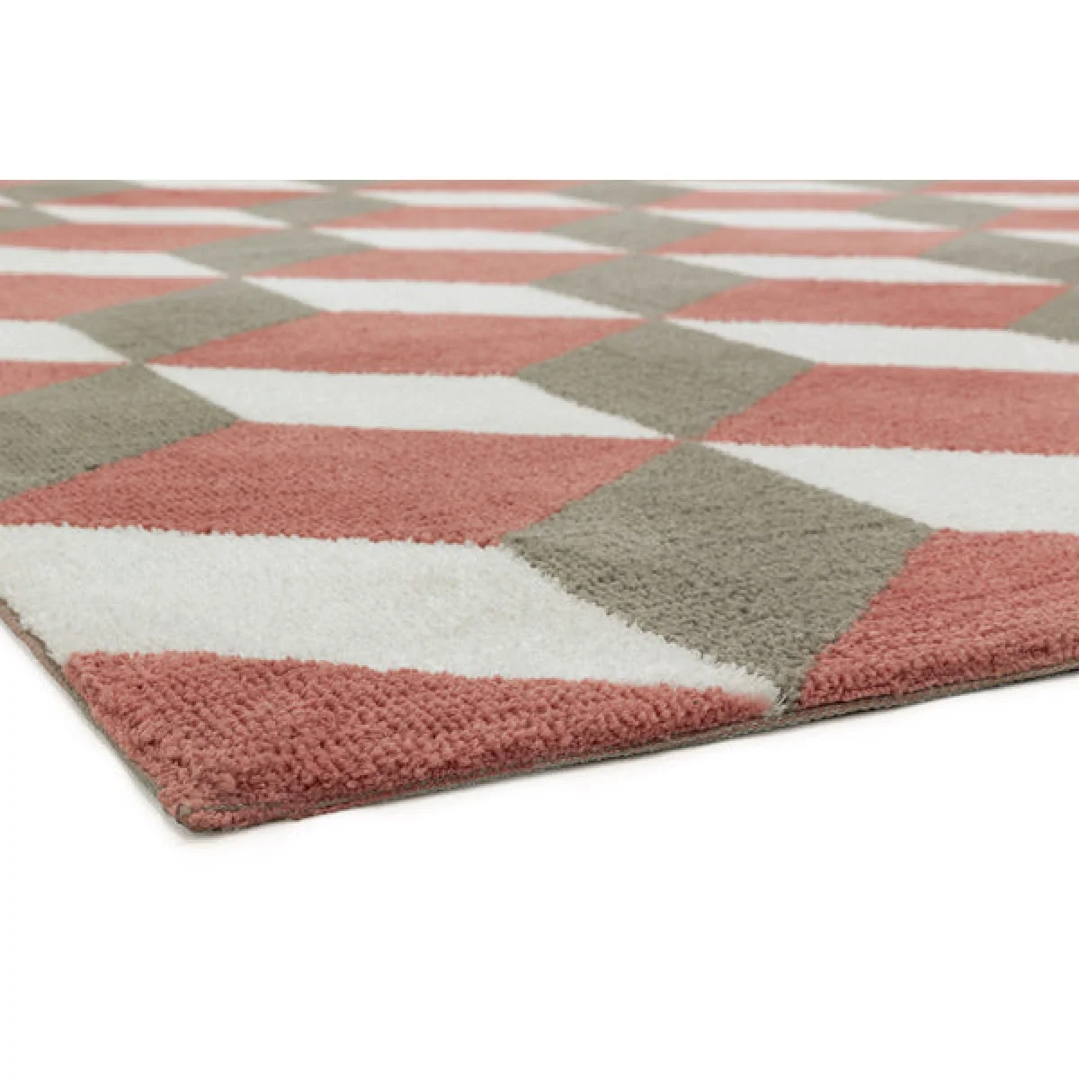 Asiatic Carpets Arlo Machine Knitted Rug Pink Block - 160 x 230cm – image 5