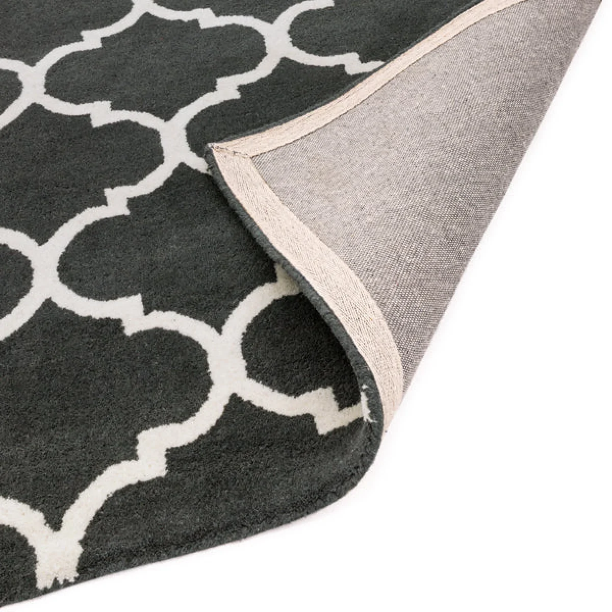 Asiatic Carpets Albany Handtufted Rug Ogee Charcoal - 80 x 150cm – image 4