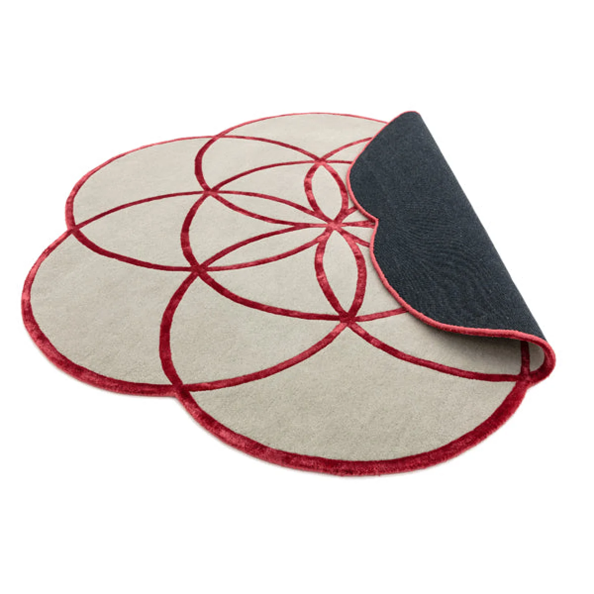 Asiatic Carpets Lotus Hand Tufted Rug Red - 200 x 200cm – image 5